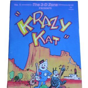 VTG Krazy Kat Issue No.5 The 3-D Zone George Herriman 1987 Zone Vision Comics